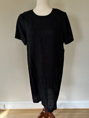 J.Crew Black T-Shirt Dress Size M NWT